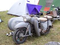 Deises ES 250 Gespann hatte auch schon bessere Zeiten gesehen, zu sehen war es beim Wintertreffen 2008 auf der Augustusburg.