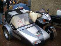 Suzuki GSX 1300R Hayabusa Gespann beim Motorrad wintertreffen 2008 auf der Augustusburg.