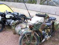 Zndapp Gespann der Wehrmacht. (Augustusburg, Januar 2008)