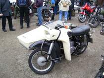 MZ ES 250 Gespann beim Motorradtreffen im Januar 2008 auf der Augustusburg.