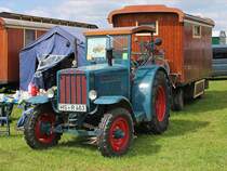 Ein wunderschnes Gespann: Hanomag mit Anhnger, Treckertreff Aldekerk, 13.5.12