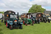 Lanz Bulldog Parade mit  Nachwuchs  (Porsche Junior), Treckertreff Aldekerk, 13.5.12