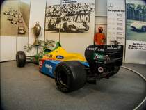 1988-er Benetton von ALessandro Nannini. Aufgenommen am 21.10.2012, Hockenheimring-Museum.
