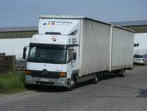 Mercedes Hngerzug,am 27.Mai 2013,im Industriegelnde von Bergen/Rgen.