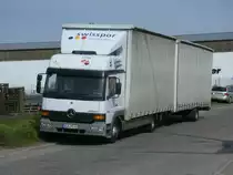 Mercedes H�ngerzug,am 27.Mai 2013,im Industriegel�nde von Bergen/R�gen.