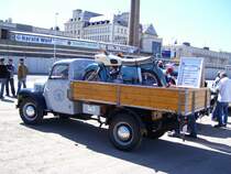 Ein Framo Britsche beladen mit einer MZ ES 150 und einer Simson S 50 2008 in Annaberg Buchholz.