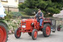 Manfreds Fahr D 17 N ist startklar fr den Sonntagsausflug der Marbacher Traktorenfreunde am 20.07.08