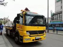 ATEGO-1523 hat im Bereich Stachus in M�nchen schon den n�chsten  Kunden  im Visier; 130607