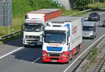 MAN Sattelzug aufgenommen beim Elefantenrennen am 13.6.13 auf der A67 bei Gro� Gerau. 