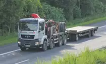 MAN LKW mit anh�nger aufgenommen am 13.6.13 auf der A67 bei Gro� Gerau. 