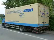 IVECO Eurocargo 120E21 K�hlkoffer Verteiler mit Hebeb�hne KRAFTVERKEHR NAGEL Heckansicht 08/06/2013

