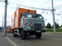 IFA L60 von Cottbusverkehr am 15.6.2013 im Betriebshof Schmellwitz. Anlass des Besuchs war das Fest zum 110-j�hrigen Bestehen der Stra�enbahn in Cottbus.