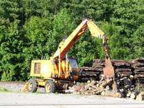Die Erzgebirgsbahn arbeitet scheinbar auch mit alter Technik. Dieser T174-2 stand am 20.07.08 auf dem Gelnde des Bahnhofs Wolkenstein.