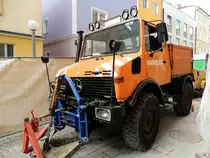 UNIMOG U1200 im Bereich einer Stra�enbaustelle; 130615