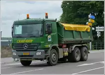 Mercedes Benz Actros Kipper gesehen am 14.06.2013.