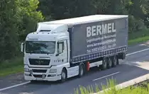 MAN-Sattelzug aufgenommen am 13.6.13 auf der A67 bei Gro� Gerau.