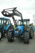 Landini Powerfarm 95 steht zum Verkauf am  Tag der offenen T�r  anl. Neuer�ffnung der CLAAS-Niederlassung in H�nfeld-Michelsrombach, Juni 2013
