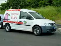 VW Caddy der Metzgerei  Jillek  gesehen am  Tag der offenen T�r  anl. Neuer�ffnung der CLAAS-Niederlassung in H�nfeld-Michelsrombach, Juni 2013