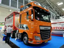 DAF XF-Euro6 460, erweckt auf der Transport-Logistic2013 reges Interesse; 130607