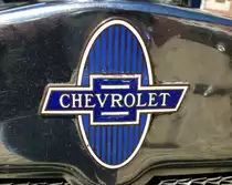 Chevrolet, gesehen an einem PKW-Oldtimer, die Firma wurde 1911 in Detroit/USA gegr�ndet, Juni 2013