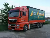 Im Industriegl�nde von Bergen/R�gen stand Dieser MAN am 27.Juni 2013.