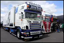 3 der 4 Scania von Jens Bode am 30.06.13 in Fulda Galerie