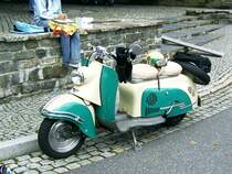 Dieser schne IWL Roller war 2006 in Jhstadt beim Oltimertreffen zu sehen.