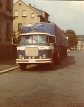 Liaz MT 4 mit 2 Anhnger je 8 to.
Aufgenommen ca.1977