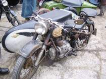 Simson AWO Gespann Winter 2008 auf Schloss Augustusburg. Die AWO verfgt ber eine Eigenbaueinrichtung zum Glhweihn kochen. 