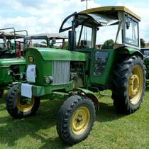 John Deere steht auf dem Ausstellungsgel�nde beim Sommerfest in Karlsdorf-Neuthart, Juni 2013
