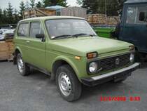 Lada Niva, gesehen auf dem Autohof Quirla an der A4