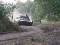 BMP ohne Turmvariante, beim 7. Internatinalen Ostblock Fahrzeugtreffen in Ptnitz am 04.07.2008

