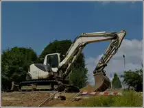 Dieser Kubota Babber stand an einer etwas h�her gelegenen Baustelle.  16.07.2013