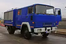 Gehegt und gepflegt, ehemaliger Ger�tekraftwagen des THW auf Basis eines Magirus-Deutz 130D9 mit Doppelkabine am 07.05.2013 in Aachen West.