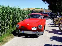 VW-Typ 14 Karmann Ghia, Bj.1972 nimmt bei der Wadholz-Classic2013 teil; 130721