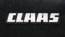 Claas, Schriftzug auf einem Traktor, die 1913 in Westfalen gegr�ndete Firma baut Traktoren und Landmaschinen, Juni 2013