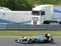 Mercedes auf dem F-1 Rennen am 29.07.2012 (Hungaroring).