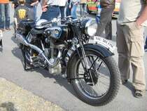 Eine schne NSU501 war in Werdau dabei, 05.05.07