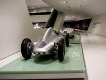 Porsche 360 Cisitalia F-1 Rckansicht. Aufnahme: Porsche Museum Stuttgart-Zuffenhausen am 30.11.2012