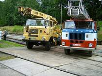 WTK-W50 Kran und FW- W50 mit Leiteraufbau, Schwarzenberg 30.07.05