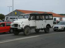 Ein Hanomag,am 29.August 2013,an einer Kreuzung in Bergen/Rgen.