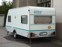 Heckansicht Wohnwagen Caravan Anhnger EIFELLAND Typ Holiday 30,08,2013