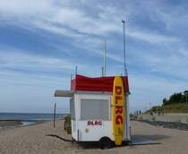 DLRG Anhnger mit Ausicht fr die Rettungsschwimmer in Wyk am Sdstrand 29,07,2013