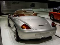 Porsche Boxster Concept, Rückansicht. Aufnahme: Porsche Museum, Stuttgart am 30.11.2012