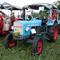 Eicher steht bei der Oldtimerausstellung der Traktorenfreunde Mackenzell im September 2013