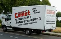 IVECO Daily 35 S 1.5 mit spier Kofferaufbau der comet Autovermittung am 28,08,2013 in Herten

