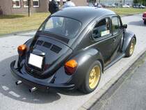 Heckansicht eines VW Typ 1 der Sonderserie Special Bug aus dem Jahr 1982. Oldtimertreffen Kokerei Zollverein am 01.09.2013.