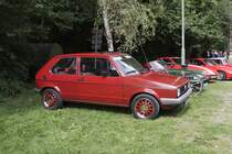 VW Golf I
Das Fahrzeug war am 1.9.2013 im Rahmen des Dampftages am Piesberg in
Osnabrck ausgestellt.