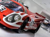 Porsche 917 Red-23 Kurzheck aus dem Jahr 1970 (Detailansicht). Foto: Porsche Museum am 30.11.2012.