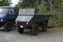 Im Rahmen des Dampftages am Piesberg in Osnabrck wurden am 1.9.2013
einige alte Unimog prsentiert. Ein davon lteres Modell ist hier 
festgehalten.